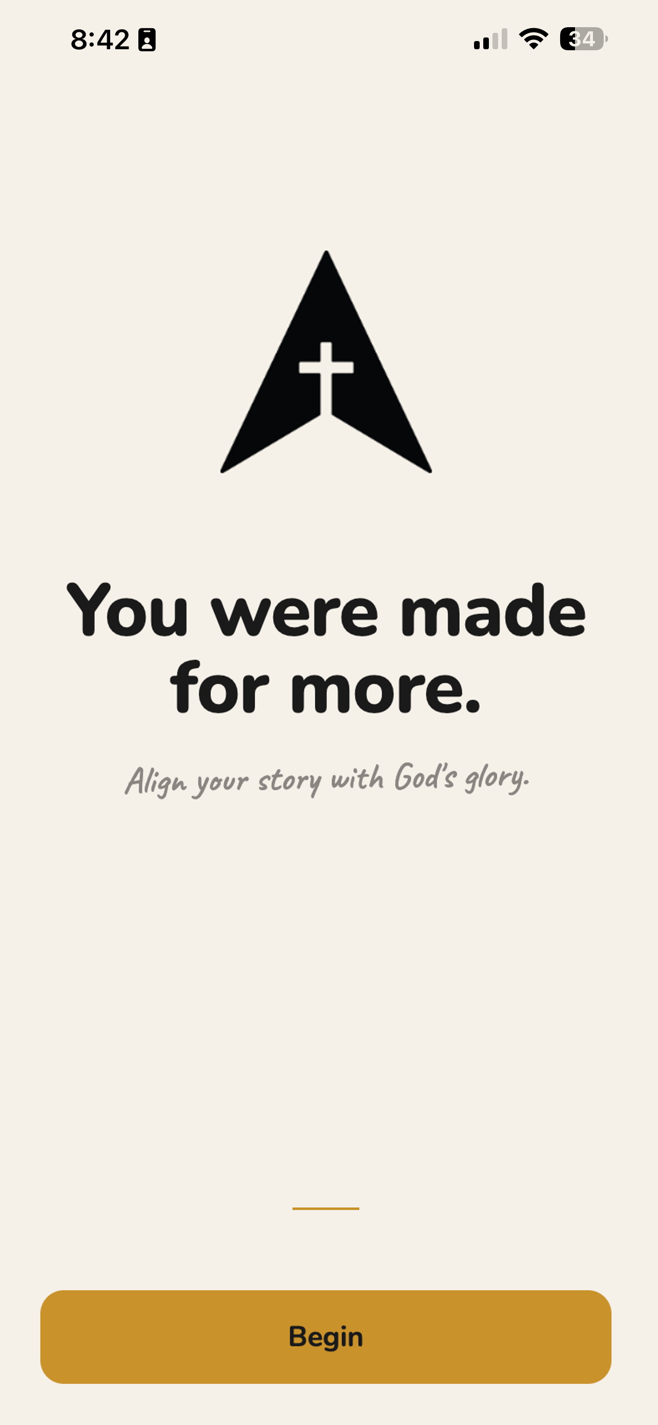 JourneyOS welcome screen: You were made for more.